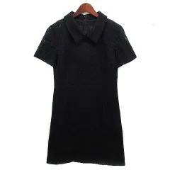 コージワタナベ スティル KOJI WATANABE STYLE シアー メッシュ シャツ ワンピース 総レース 半袖 ブラック 黒 9のサムネイル