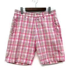 ヒューゴボス HUGO BOSS コットン チェック ショーツ ショートパンツ ハーフパンツ ピンク 46のサムネイル