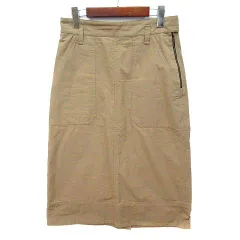 マーガレットハウエル MHL. ナチュラル ウォッシュド コットン スカート NATURAL WASHED COTTON ベージュ 2 2132550 日本製のサムネイル