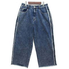 24ss HIGH-GATE リメイク サイドラインデニムパンツ ストライプ - メルカリ