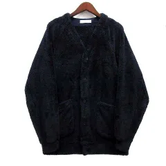 ジョンブル JOHNBULL ボア フリース カーディガン ネイビー 紺 M JM251L18のサムネイル