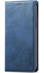 iPhone 11 플립 케이스,슬림 지갑 전화 케이스 자기 폐쇄 카드 슬롯 킥 스탠드 가죽 커버,블루