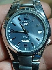 SEIKO 自動巻き腕時計 ネイビー文字盤 - メルカリ