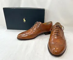 Polo Ralph Lauren (25cm) ポロラルフローレン レザーシューズ ウイングチップ ドレスシューズ 革靴 K7-172のサムネイル