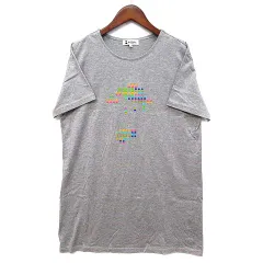 ピッコーネ PICONE チュニック丈 Tシャツ カットソー 半袖 グレー マルチカラー 38 P279603 日本製のサムネイル