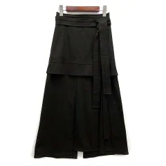 3.1 フィリップリム 3.1 phillip lim ウール ロング スカート 0 ダークグリーン 緑 E191-3497WSCのサムネイル