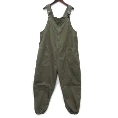 ジョンブル JOHNBULL ピグメントツイル ジップ オーバーオール M オリーブ JM232P05のサムネイル