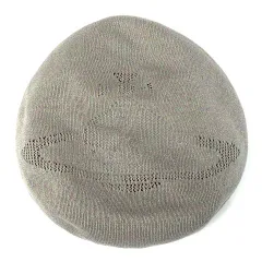 ヴィヴィアンウエストウッド Vivienne Westwood オーブ メッシュ ベレー帽 コットン 帽子 グレー S~M 春夏のサムネイル