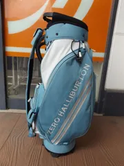 希少カラー 美品 ZERO HALLIBURTON ZHG-CB d4 EssenceSeries 82398 9型 4.0kg ブルー/ホワイト ゼロハリバートン キャディバッグのサムネイル