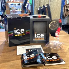 MP446) 腕時計 ICE WATCH LOULOU クォーツ 電池交換済み 箱付き 中古 現状品 / アイスウォッチ 3針 アナログ ブラック レッドのサムネイル