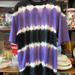 MP456) VIANL ARCHIVE タイダイ Tシャツ Mサイズ 古着 現状品 / ヴァイナルアーカイブ 半袖 カットソー メンズ 中古のサムネイル