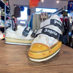 MP481) Palm Angels ベルクロ スニーカー サイズ41 26cm相当 古着 現状品 / パーム エンジェルス ロゴ 中古 キャンバスのサムネイル