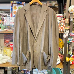 MP489) Adam et Rope テーラードジャケット Mサイズ 古着 現状品 / アダムエロぺ メンズ アウター サマージャケット 春物 夏物 中古のサムネイル