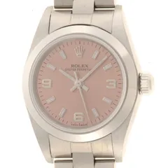 ROLEX ロレックス オイスター パーペチュアル 76080 腕時計 ステンレススチール シルバー 自動巻き ピンク文字盤 レディース【中古】436のサムネイル