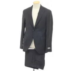 【新品】カナーリ CANALI ウール チェック 3B 3つボタンスーツ グレーxダークブラウン【サイズ44】【メンズ】のサムネイル