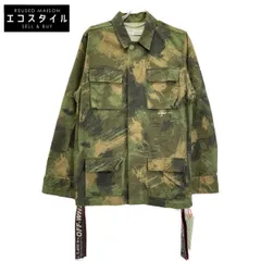 OFF-WHITE　オフホワイト　19AW PAINTBRUSH オーバーサイズ カモフラ ジャケット　XSのサムネイル