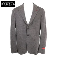 ISAIA　イザイア　新品同様 007704 　ウール テーラード　ニット ジャケット　50のサムネイル