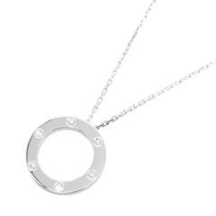 カルティエ CARTIER ネックレス ラブサークル 3PD ネックレス 首回42cm K18WG（ホワイトゴールド） ダイヤモンド ラブサークル 3PD ネックレス レディース Used A