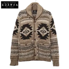RRL　ダブルアールエル　【国内正規】782911229001 ネイティブ柄 カウチンハンド ショールカラー ニットカーディガン/　XS/TPのサムネイル