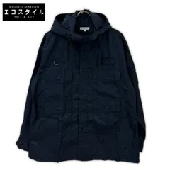 Engineered Garments　エンジニアードガーメンツ　ネイビー ナイロン フィッシングオーバーシャツ　Sのサムネイル