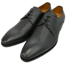 JALAN SRIWIJAYA ジャランスリウァヤ 98391 8199 Fortuna Shoes フォルトゥナ レザーソール プレーントゥ ロングノーズ グレインレザー シューズ ブラック系 UK8 1/2【極上美品】【中古】のサムネイル