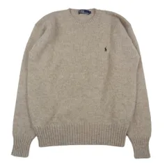 POLO RALPH LAUREN ポロ・ラルフローレン シェットランドウール ポニー刺繍 プルオーバー ニット セーター ベージュ系 L【中古】のサムネイル
