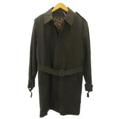 ポールスミス PAUL SMITH COLLECTION ステンカラーコート キルティングライナー 花柄 ベルト ロング丈 XL 茶 ブラウン 0722 ■IBO100のサムネイル