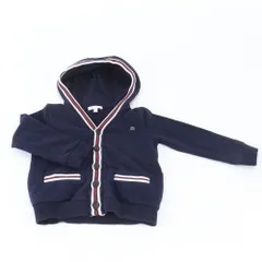 美品 グッチ タグ付 インターロッキングG カーディガン フード 付 ネイビー 紺 アウター 上着 洋服 ファッション RNM EK29-7【中古】のサムネイル