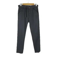 アーペーセー A.P.C. 近年モデル パンツ テーパードパンツ ベルテッド ウエストベルト ボタンフライ S ダークグレー 美品 国内正規品のサムネイル
