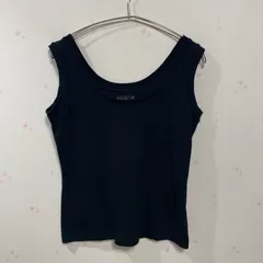 agnes b. PARIS アニエスベー タンクトップ ブラック 3 レディース 綿100%のサムネイル
