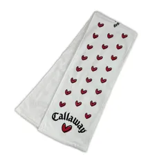 未使用品 キャロウェイ Callaway ノベルティグッズ ホワイト 白 マフラータオル ハート柄のサムネイル