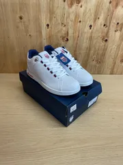 未使用展示品　K-SWISS　ケースイス　メンズコートスニーカー　ホワイト×レッド　28cm　タグ付き　箱ありのサムネイル