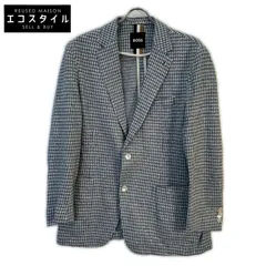 HUGOBOSS　ヒューゴボス　ブルー ジャージー ジャケット　50のサムネイル