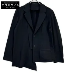 Y's　ワイズ　YL-J11-015 ブラック ASYMMETRIC COMBED FLEECE JACKET　3のサムネイル