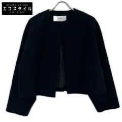 ADORE　アドーア　531-1250021 ブラック ソフトメルトンノーカラージャケット　38のサムネイル