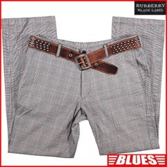 BURBERRY BLACK LABE 廃盤 バーバリーブラックレーベル チェックパンツ モノグラム W31 チノパン 79 メンズ バーバリー_ウエスト78cmから82cm一覧←SEULB屋着古← HS775のサムネイル