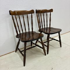 希少 柏木工 KASHIWA ウィンザーチェア スピンドルバック 2脚セット