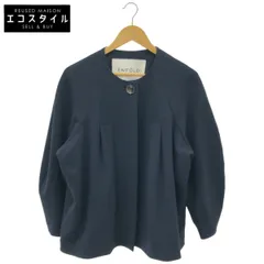 ENFOLD　エンフォルド　300HS230-0710 24SS ネイビー TUCK SOLID-JACKET　36のサムネイル