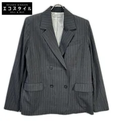 MAISON SPECIAL　メゾンスペシャル　24SS 21241115303 グレー レーヨン混 ストライプ Side Zip Double Breasted Jacket　FREEのサムネイル