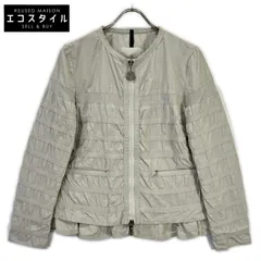 MONCLER　モンクレール　グレー ナイロン CARMIN ノーカラージャケット　0のサムネイル