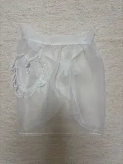 フレックル(Freckle) レイ レイヤード ラップ スカート 白のサムネイル