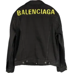 36 バレンシアガ バックロゴ デニム ジャケットのサムネイル