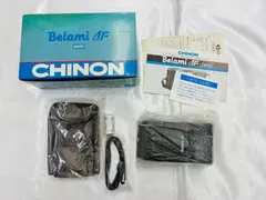 N 最終値下げ【動作未確認】CHINON Belami AF DATE フィルムカメラ 沈胴式 箱付き 備品付きのサムネイル