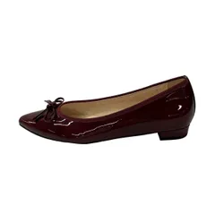 GINZA Kanematsu(ギンザカネマツ) フラットシューズ 23 レディース - ボルドー リボン レザーのサムネイル