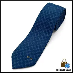 超極美品】グッチ GUCCI ネクタイ GG柄 ホースビット ブルー - メルカリ