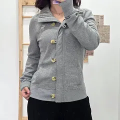 フリップ M/Abercrombie アバクロンビー ネック ニット ボタン ジップアップ ジャケットのサムネイル