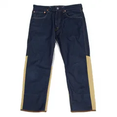 ジュンヤワタナベマン コムデギャルソンJUNYA WATANABE MAN COMME des GARCONS ヒッコリーリップストップ切替デニムパンツ インディゴXSのサムネイル
