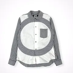 BLACK COMME des GARCONS / 丸襟 ギンガムチェック切替ドッキングシャツ 1M-B019 AD2014 SIZE:Mのサムネイル