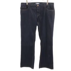Dickies ディッキーズ ブーツカットデニムパンツ ネイビー ジーンズ レディース 古着のサムネイル