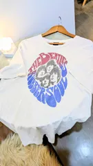 ビートルズ　Tシャツ 　コットン　　T　　Mサイズ　THE BEATLES  白　ホワイト　USA  国旗　両面プリント ザビートルズ　バンドT 　バンTのサムネイル